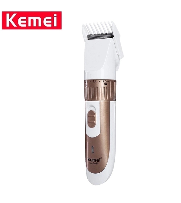 Kemei KM-9020 Electric Hair Clipper Rechargeable Men Hair Trimmer Gold (NNZ)