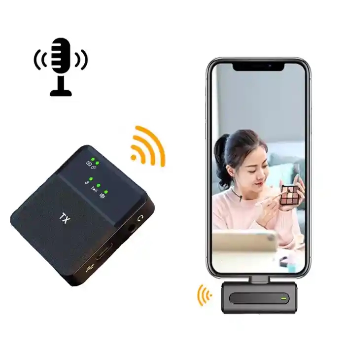 SX8 Wireless Microphone for Type-C Android & iPhone Interview, vlog, Live Mic Noise Reduction (RUB)
