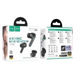 HOCO EQ5 ANC+ENC Bluetooth 5.3 Wireless Earphone – Black Color fingray