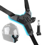 Helmet Chin Mount and Mobile Holder For Smartphone & Action Camera- Black fingray