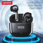 Lenovo LP40 Pro TWS Wireless Earphones – Black Color fingary