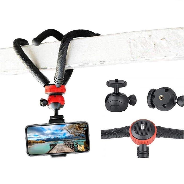 Octopus Tripod With Ball Head- Best For DSLR Or Smartphone Vlogging & Table Stand - fingray