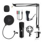 MAONO AU-A03 Condenser Microphone Professional Podcast Studio Microphone Audio 3.5mm Computer Mic For Live Streaming - fingray