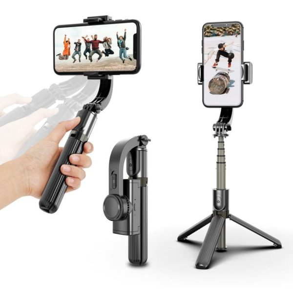 L08 Mobile Phone Stabilizer Anti-Shake Selfie Stick Tripod 3 in 1 With Remotet