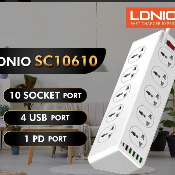 LDNIO SC10610 30W 6-Port USB Charger Power Strip