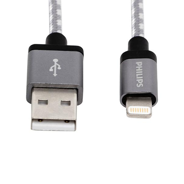 Philips Nylon Braided Lightning Cable, 1.2M