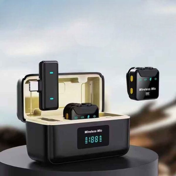 SX23 Noise Canceling Mini Wireless Lavalier Microphone